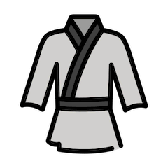 Uniforme de artes marciales Emoji Openmoji