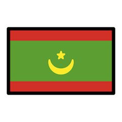 🇲🇷 Bandeira da Mauritânia Emoji nos Openmoji