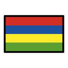 Flagge von Mauritius Emoji Openmoji