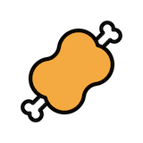 meat-on-bone Emoji openmoji