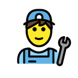 mechanic Emoji openmoji