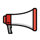 megaphone Emoji openmoji
