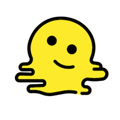 Плавящееся лицо on Openmoji