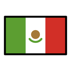Bandera de México Emoji Openmoji