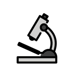 Microscope Emoji in Openmoji