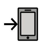 mobile-phone-with-arrow Emoji openmoji