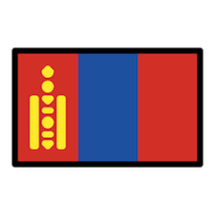 🇲🇳 Bandeira da Mongólia Emoji nos Openmoji
