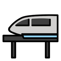 🚝 Monorail Emoji in Openmoji