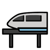 monorail Emoji openmoji
