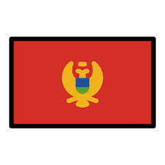 Bandiera del Montenegro Emoji Openmoji
