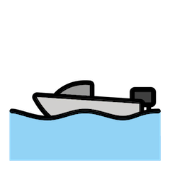 Motor Boat Emoji in Openmoji