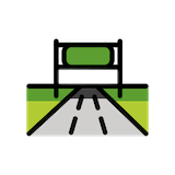 motorway Emoji openmoji