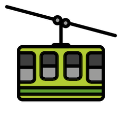 Mountain Cableway Emoji in Openmoji