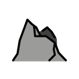 mountain Emoji openmoji