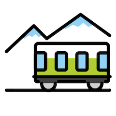 🚞 Tren de montaña Emoji en Openmoji