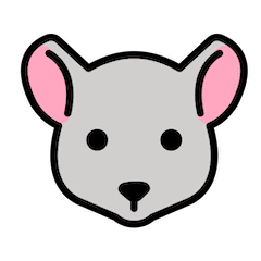 Mouse Face Emoji in Openmoji
