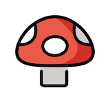mushroom Emoji openmoji