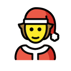 Babbo Natale neutrale Emoji Openmoji