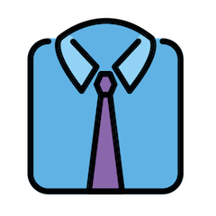 Hemd mit Krawatte Emoji Openmoji