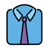 necktie Emoji openmoji