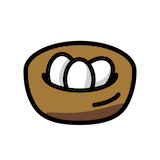 nest-with-eggs Emoji openmoji