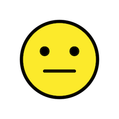 😐 Neutral Face Emoji in Openmoji