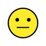 neutral-face Emoji openmoji