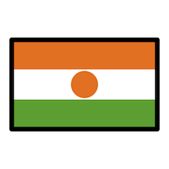 Flagge des Niger Emoji Openmoji