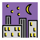 night-with-stars Emoji openmoji