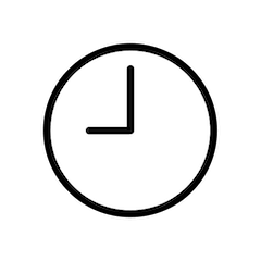 🕘 Neun Uhr Emoji auf Openmoji