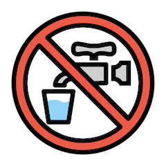 Non-Potable Water Emoji in Openmoji