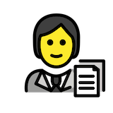 office-worker Emoji openmoji