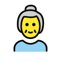 Old Woman Emoji in Openmoji