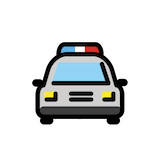oncoming-police-car Emoji openmoji