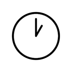 🕐 One O’clock Emoji in Openmoji