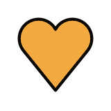 orange-heart Emoji openmoji