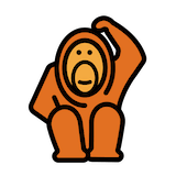 orangutan Emoji openmoji