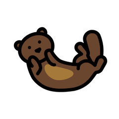 Otter Emoji in Openmoji