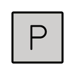 🅿️ Simbolo di parcheggio Emoji su Openmoji