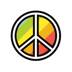 ☮️ Символ мира «пацифик» Эмодзи в Openmoji