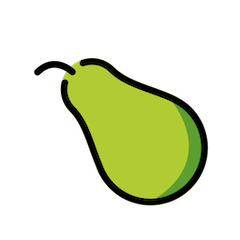 Pear Emoji in Openmoji