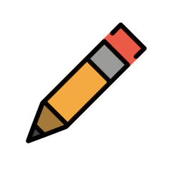 ✏️ Bleistift Emoji auf Openmoji