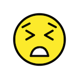 persevering-face Emoji openmoji