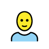 person-bald Emoji openmoji