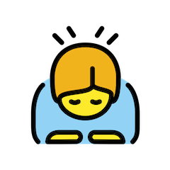 Persona haciendo una reverencia Emoji Openmoji