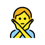 person-gesturing-no Emoji openmoji