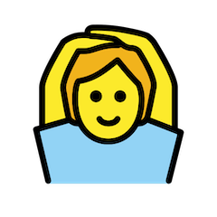 Persona haciendo el gesto de “de acuerdo” Emoji Openmoji