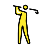 person-golfing Emoji openmoji