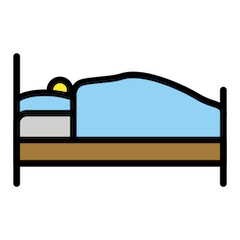 🛌 Persona durmiendo Emoji en Openmoji