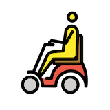 person-in-motorized-wheelchair Emoji openmoji